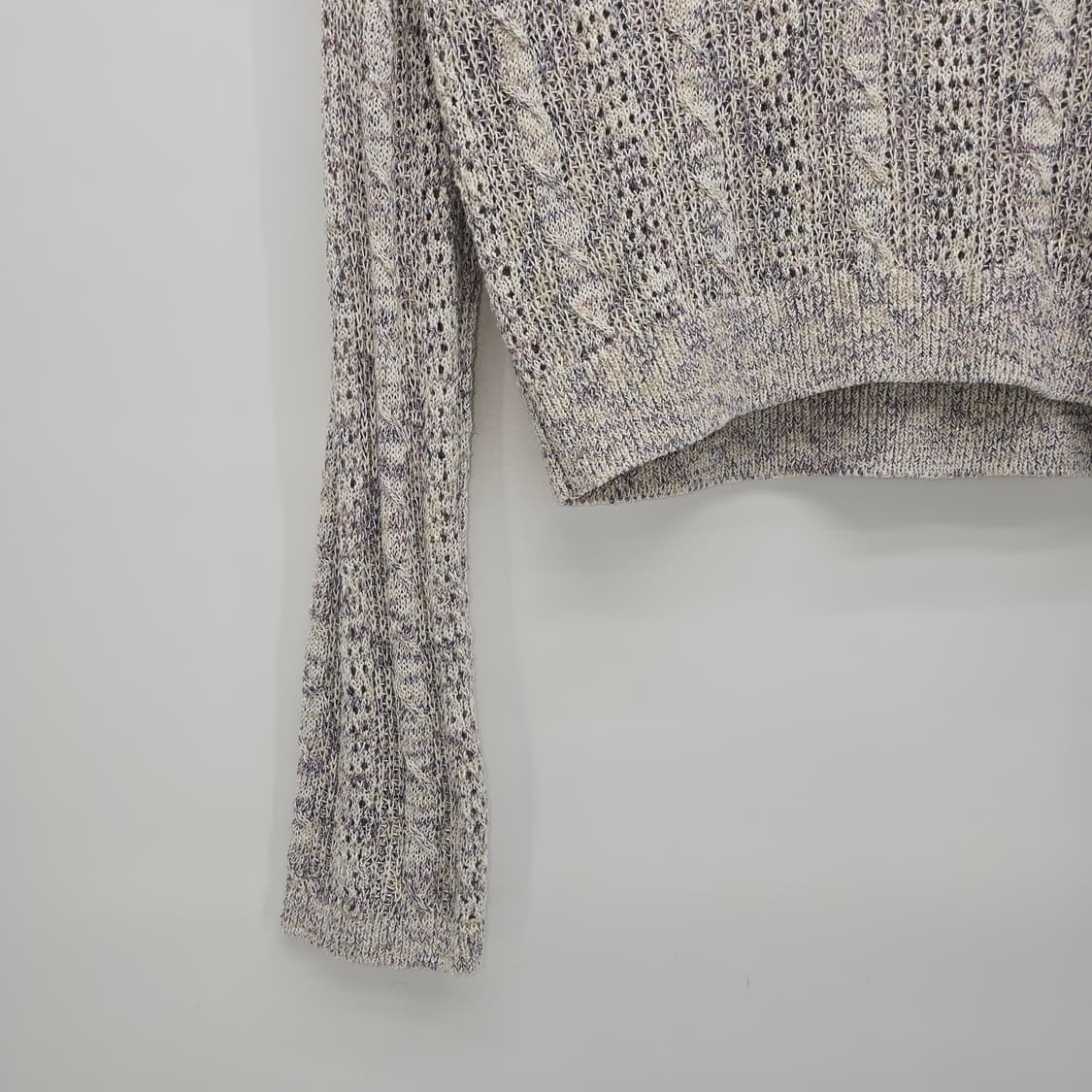 레이스업 크로셰 니트 스웨터 상품이미지4