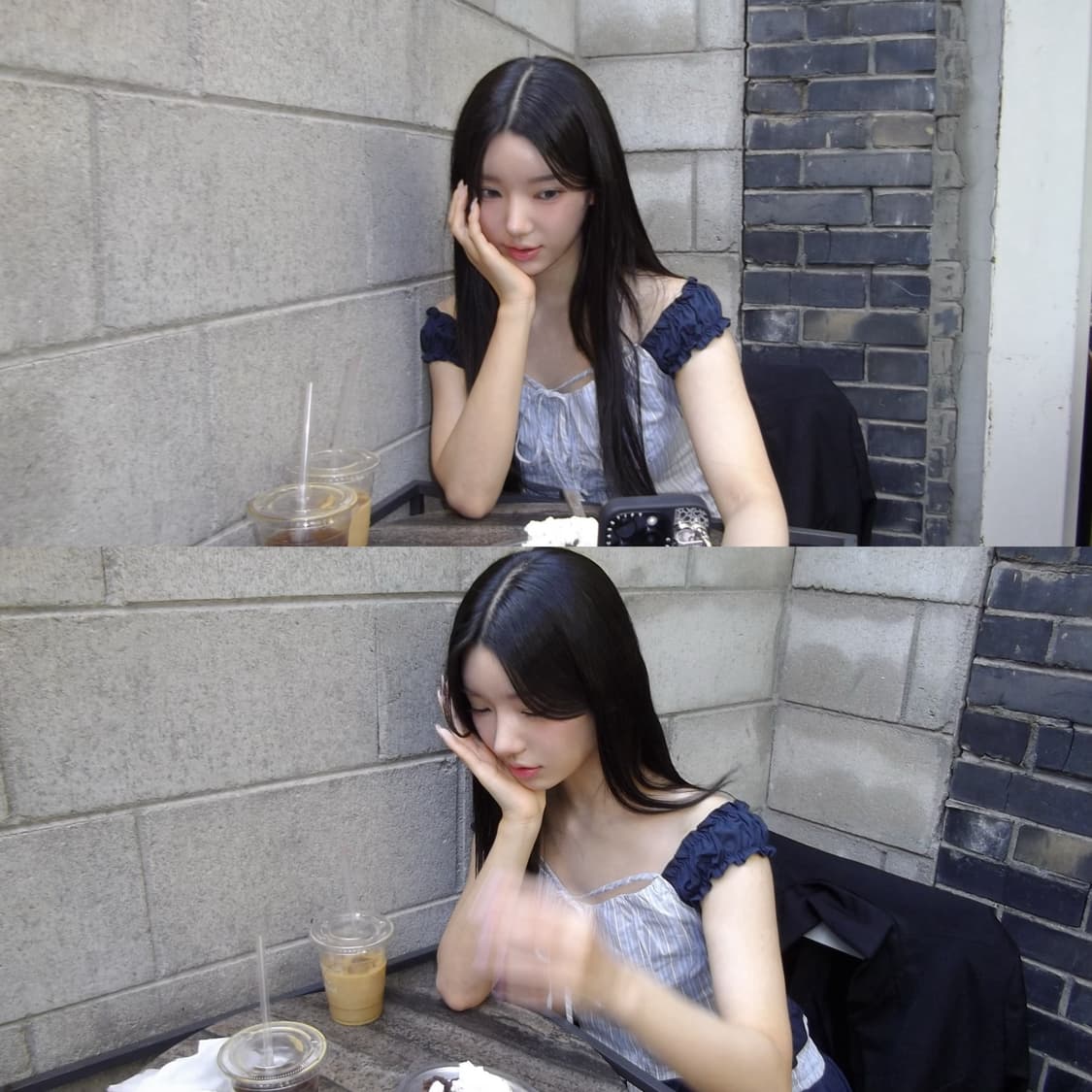 스트라이프 프릴 펌킨 투피스 set 상품이미지2