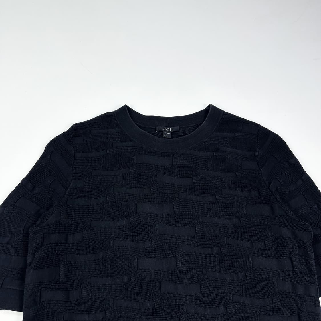 COS 코스 클래식 미니멀 반팔 니트 블랙 S 상품이미지2