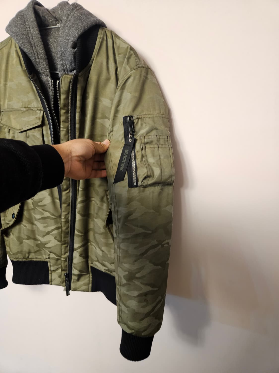 블랙야크 후드탈부착패딩자켓3회착신품급ㅡ해운대 상품이미지4