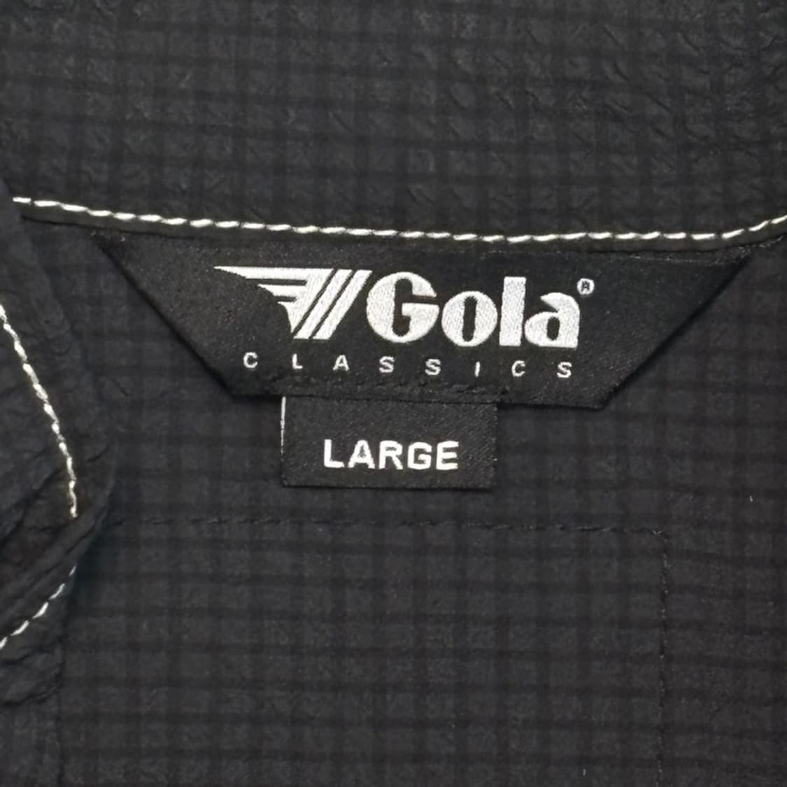 GOLA seersucker 아노락 반팔티 블랙 L 상품이미지4