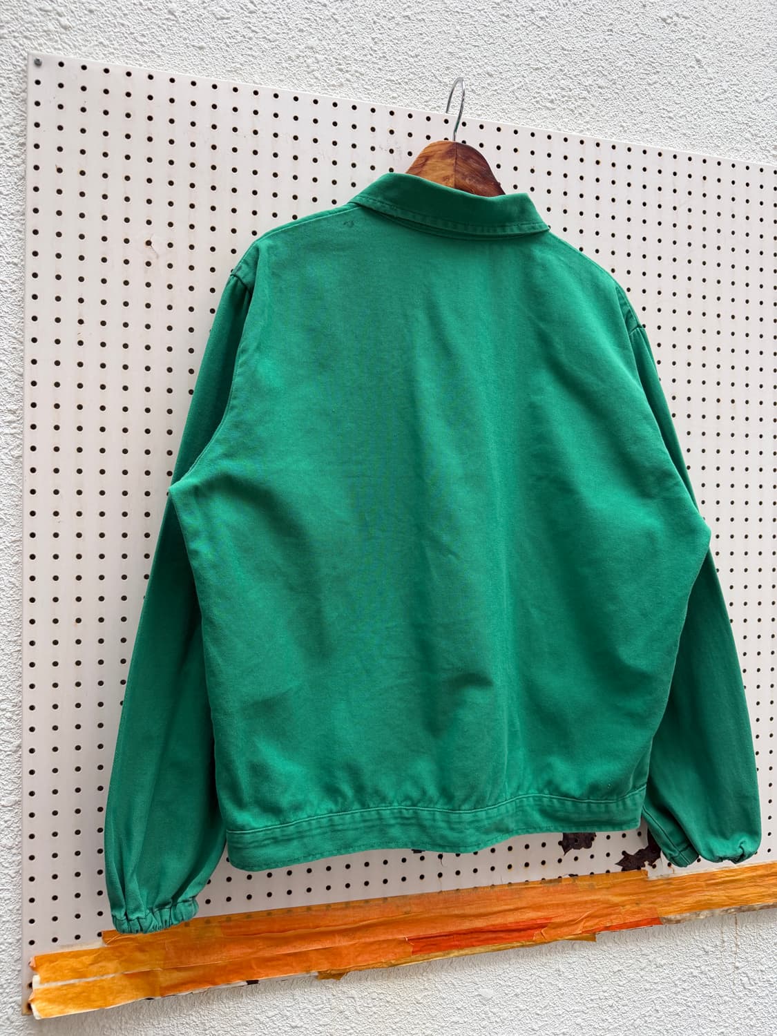 1990s ITALIAN GREEN MECHANIC 프렌치워크 블루종봄버 상품이미지9