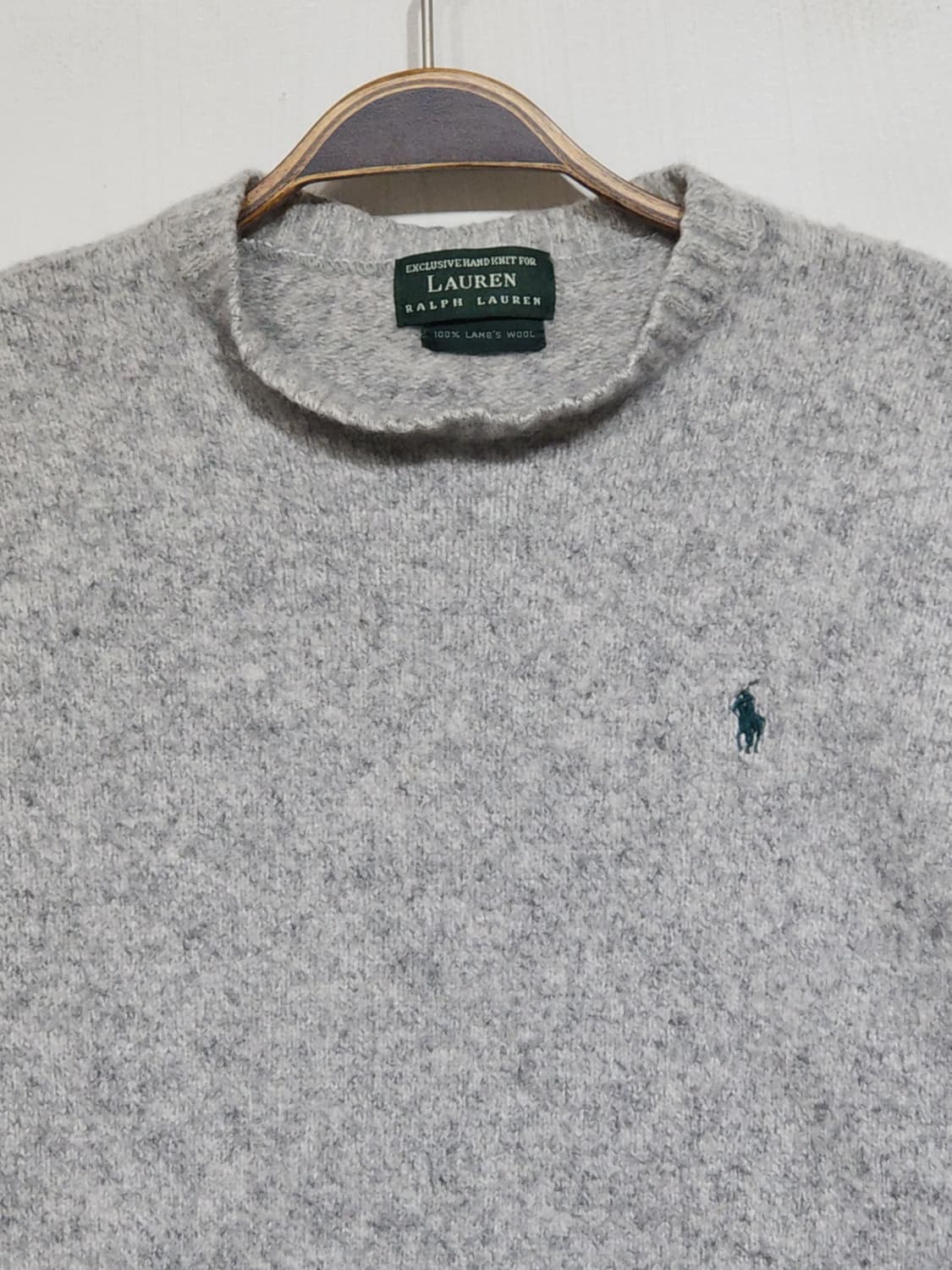 (M) 랄프로렌 폴로 니트 그레이 램스울 스웨터  상품이미지2