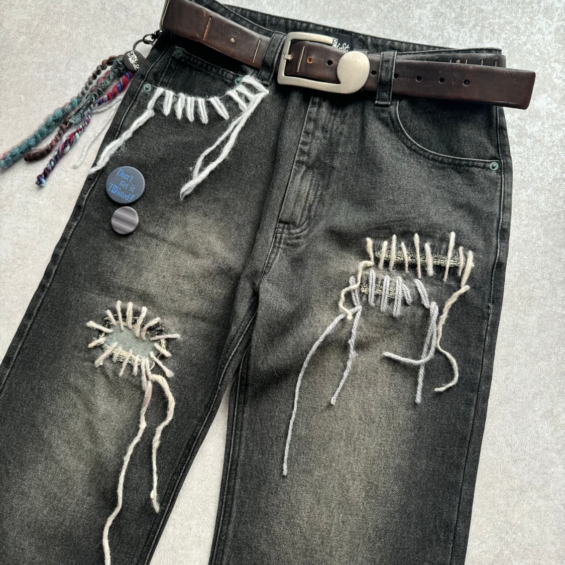 TΣist Hand Stitch Denim Flare Pants 상품이미지4