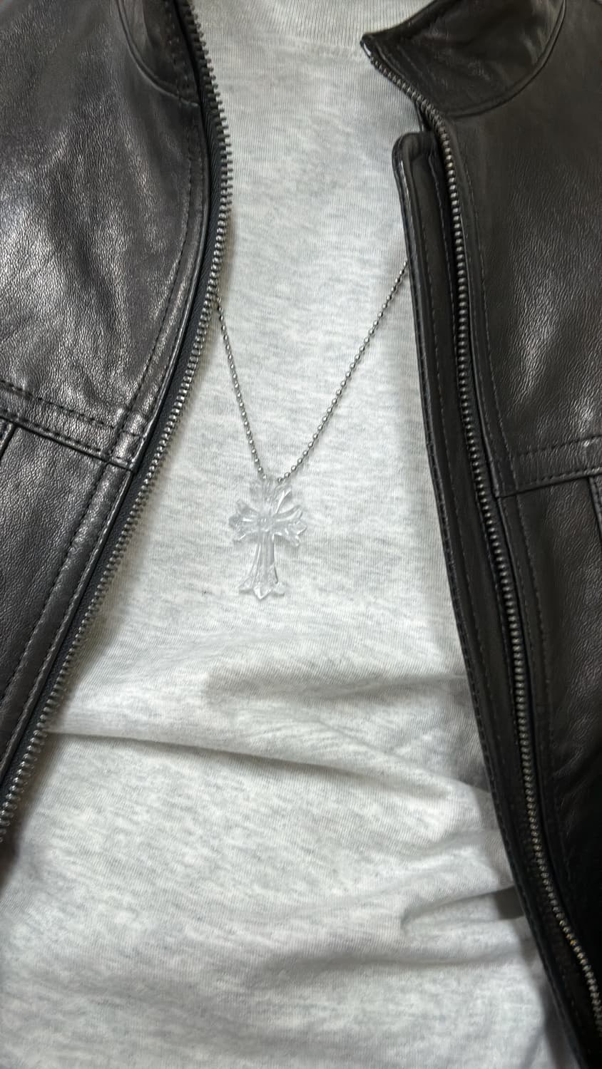 크롬하츠 크로스 클리어 목걸이 상품이미지2