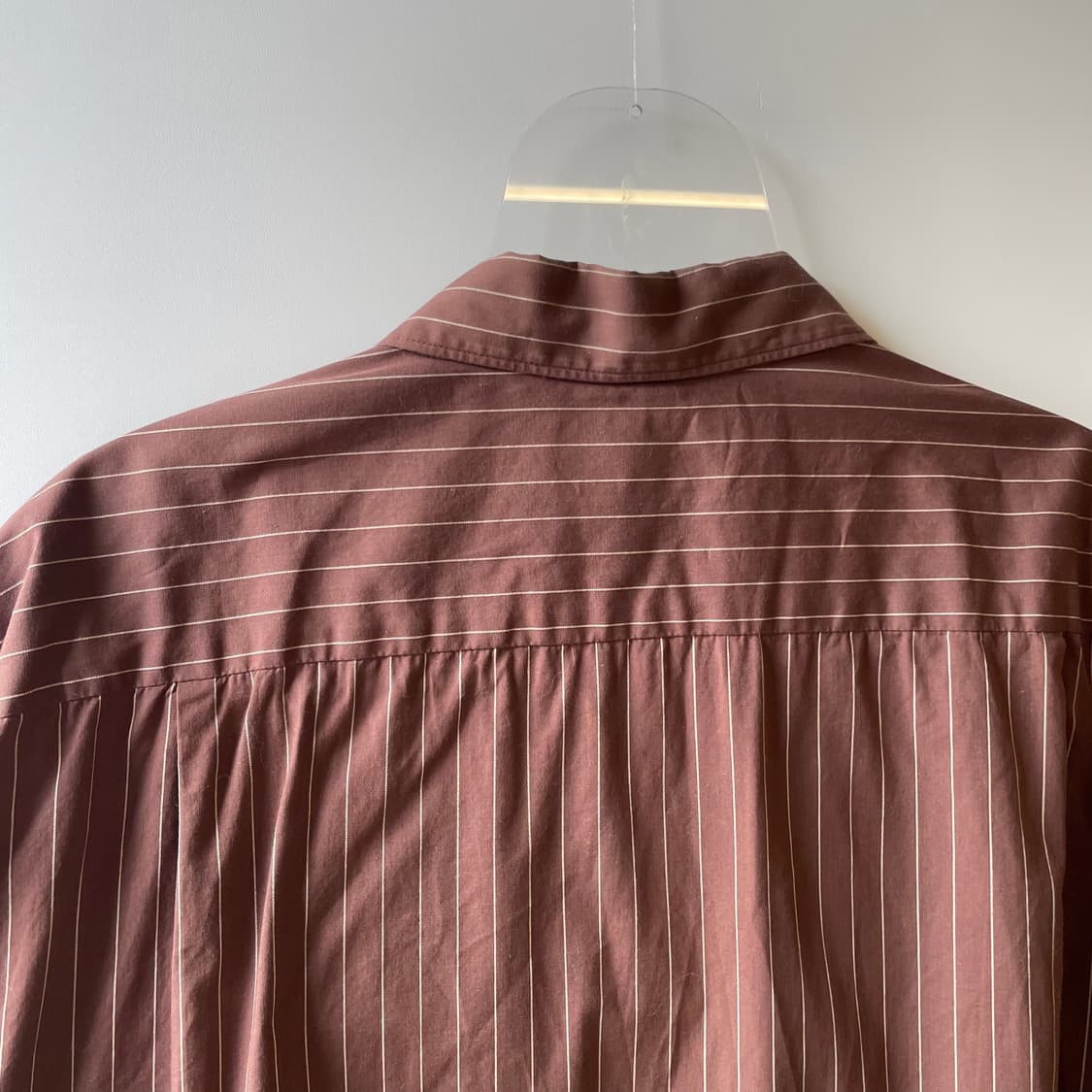 와코마리아 스트라이프 오픈카라 반팔셔츠 상품이미지7