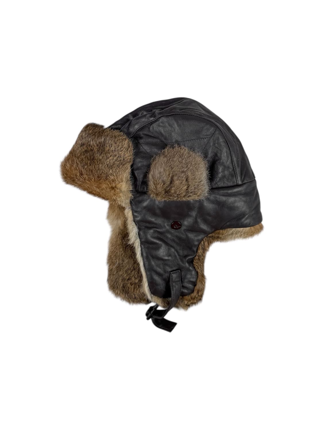 빈티지 레더 퍼 트루퍼햇 상품이미지1