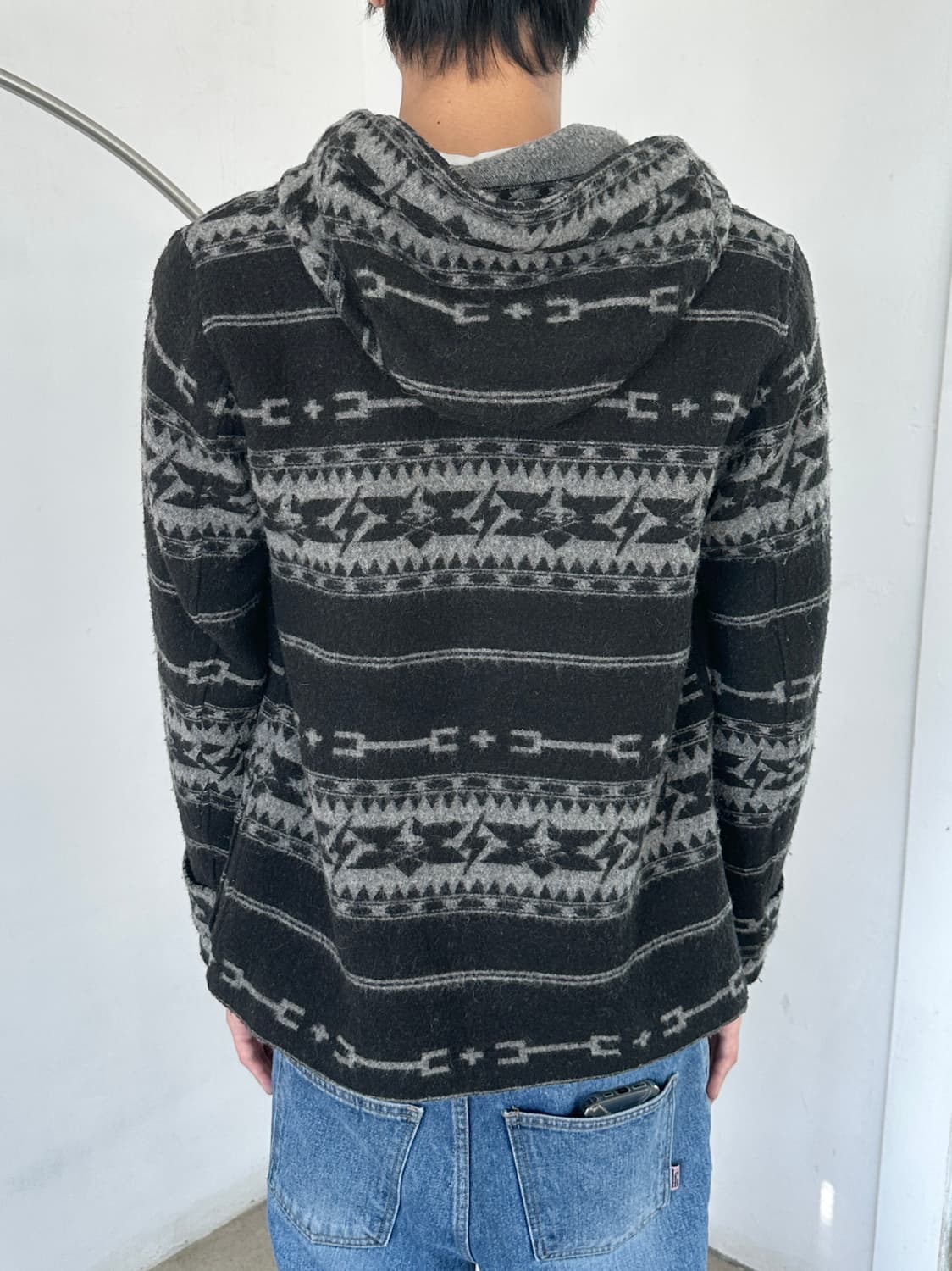 14fw 히스테릭 글래머 노르딕 울 후드 더플 코트 상품이미지2