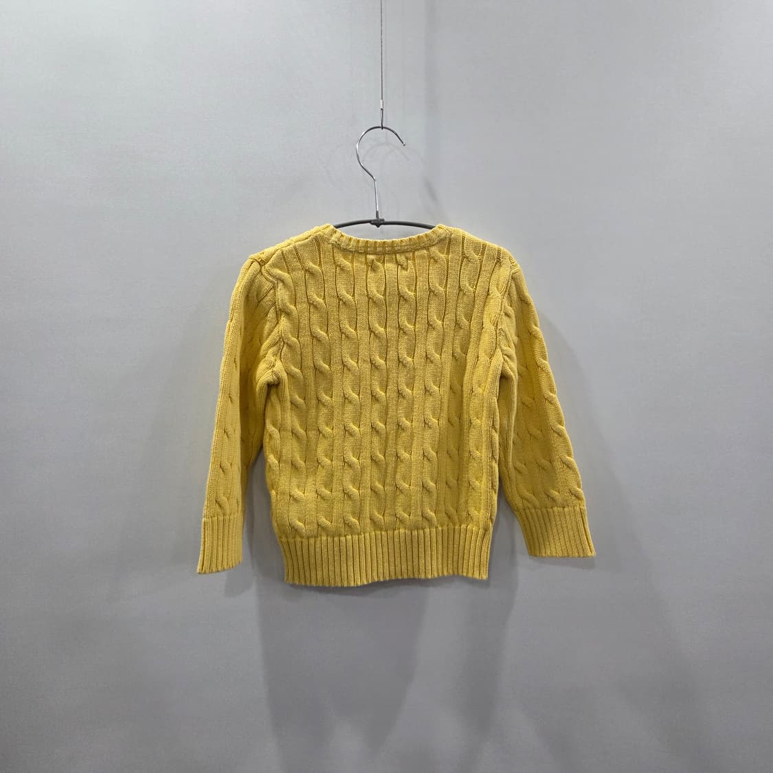 폴로랄프로렌 키즈 케이블 니트 옐로우 4T 상품이미지5
