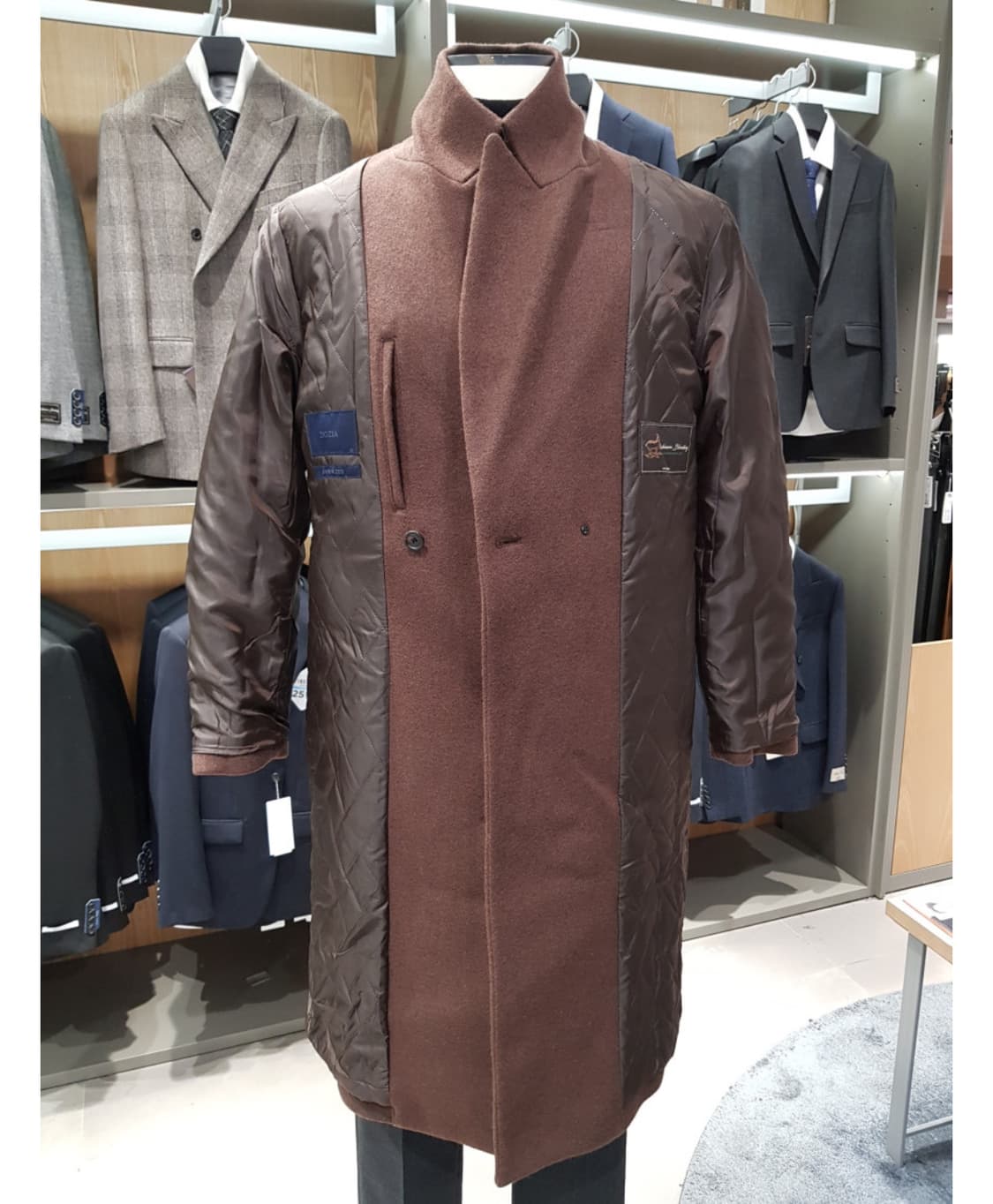 지오지아 남자 브라운 코트 사이즈 L (질 좋아용) 상품이미지8