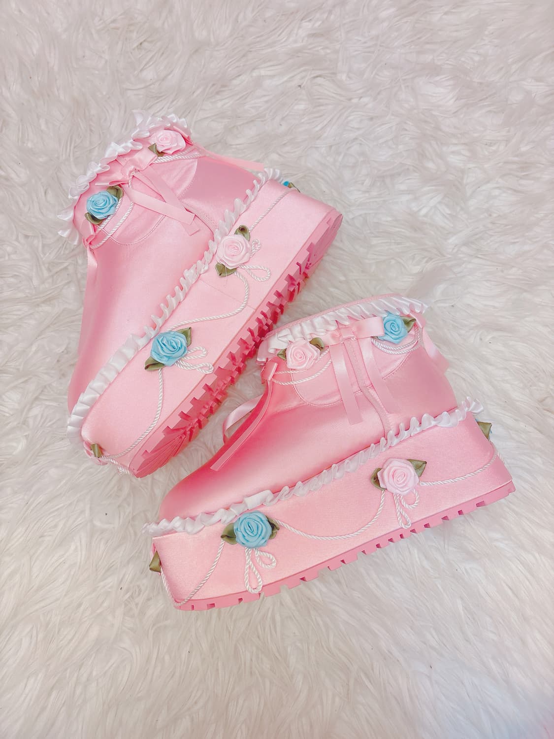 Sugar thrillz pink winter ankle boots 상품이미지2