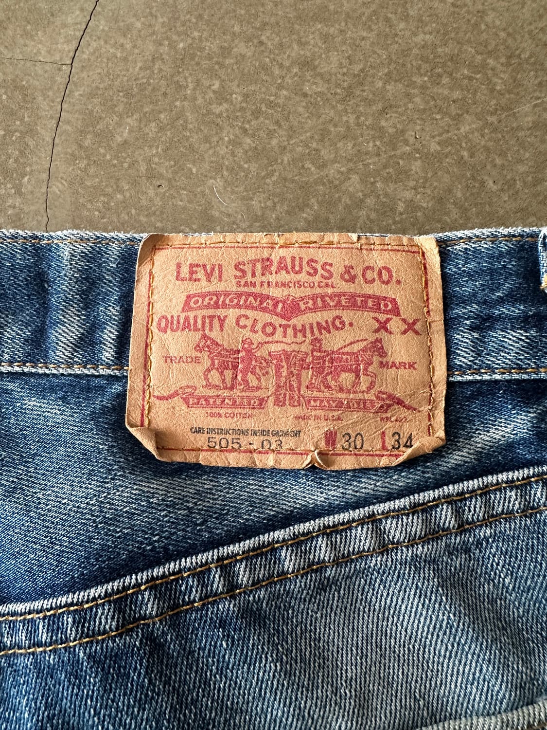 90s Levis 리바이스 505-03 USA 데님 팬츠 30 상품이미지5