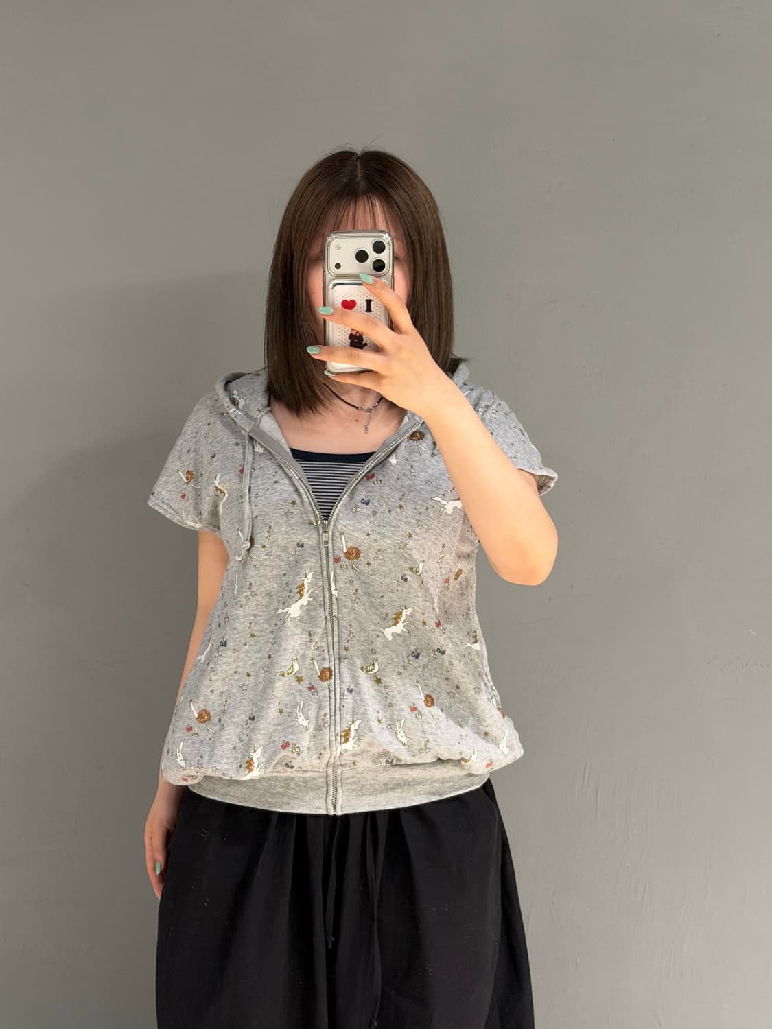 scolar unique printing hood zip-up 상품이미지2