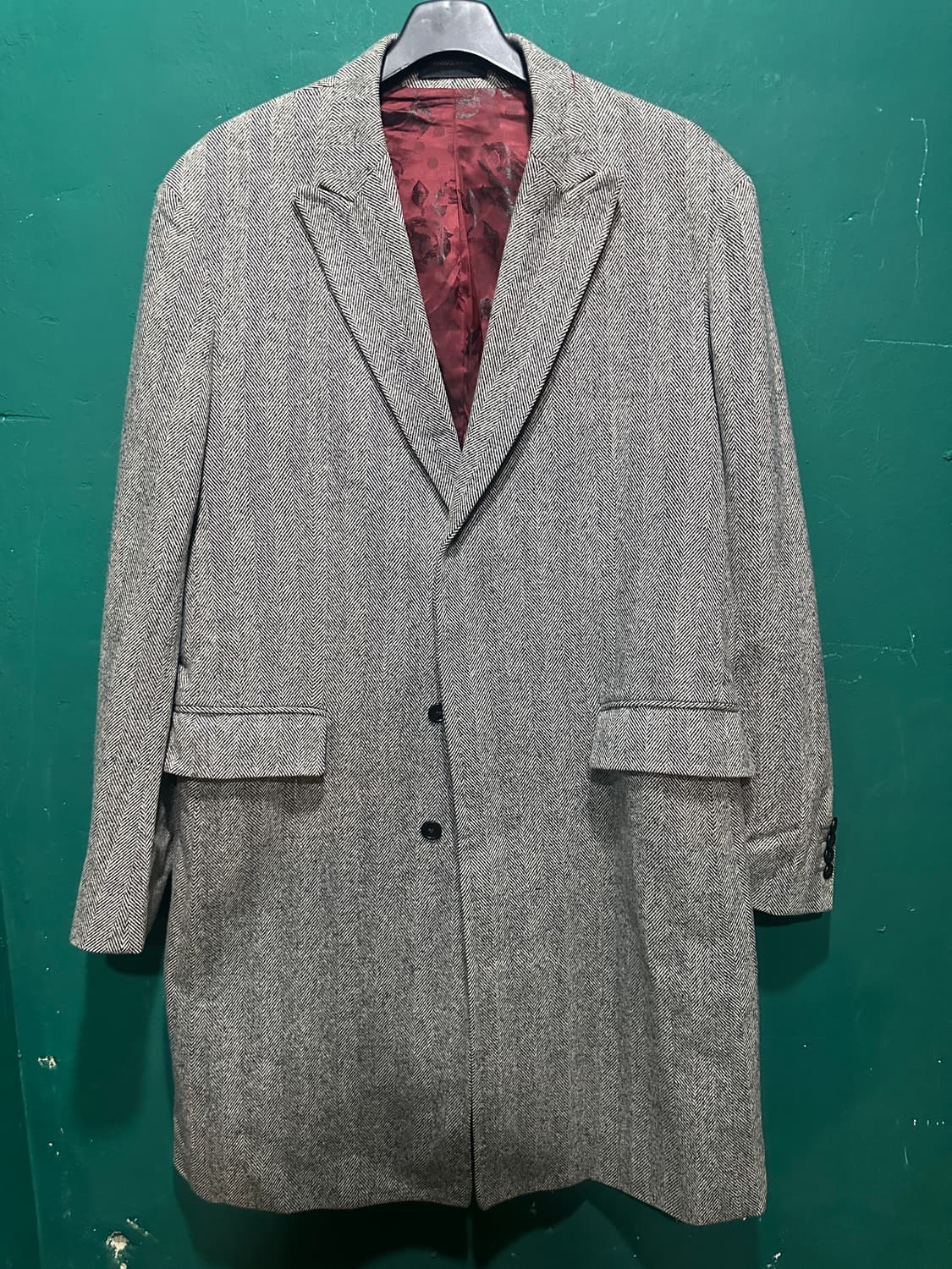 겐조 울 해링본 3B 코트95-100 상품이미지1