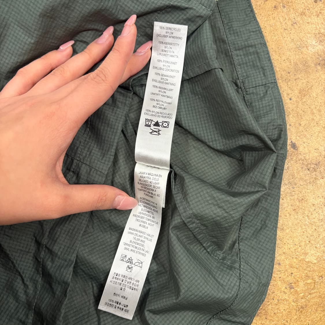 [정품/XS] 파타고니아 바람막이 자켓 그린 b15 상품이미지7