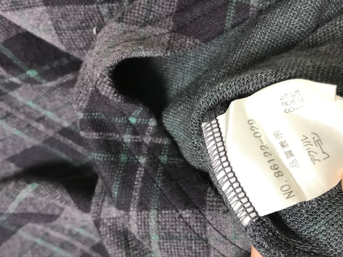 빈티지 체크 롱티셔츠 슈가슈가룬깔시 상품이미지5