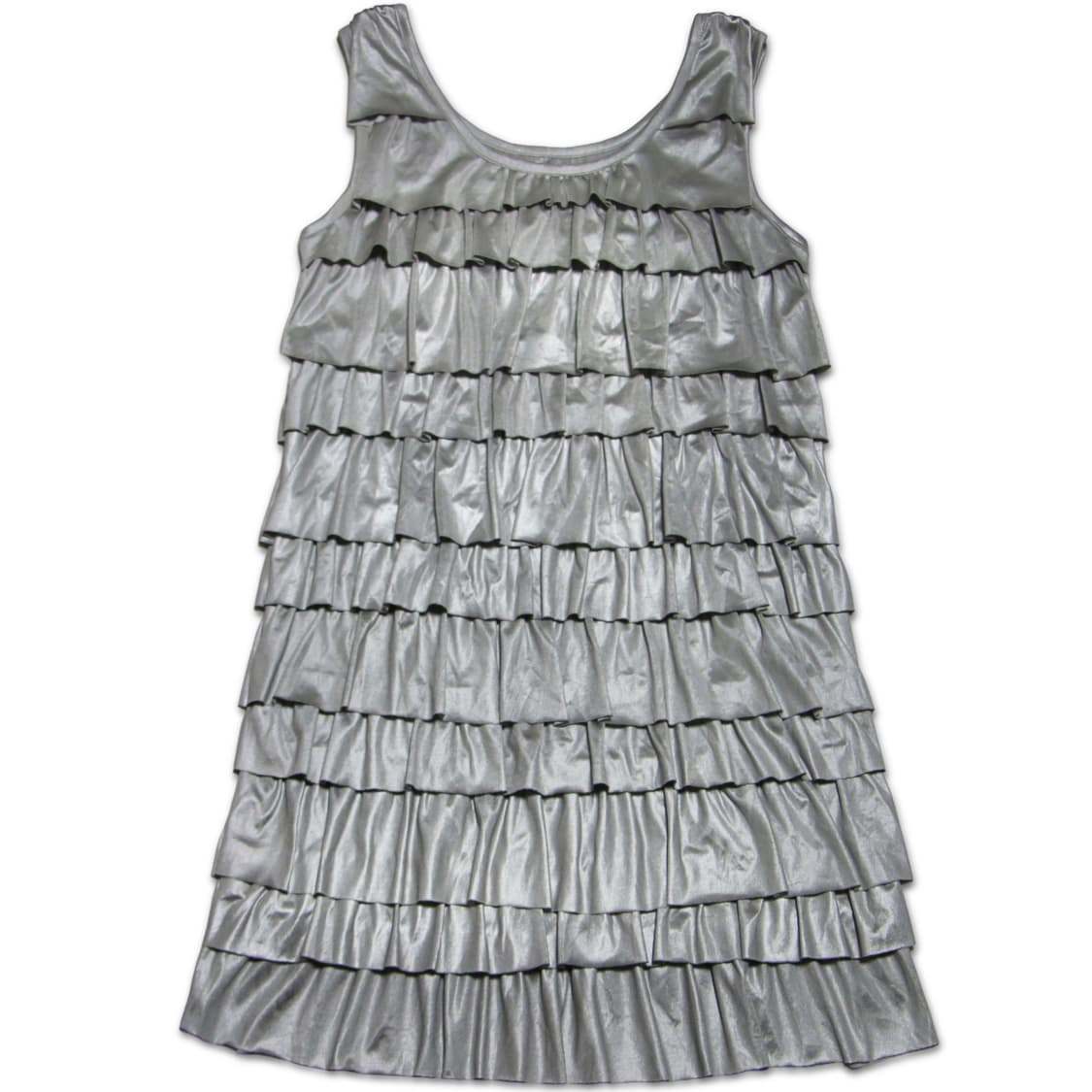 Silver Tiered Ruffle dress 상품이미지1