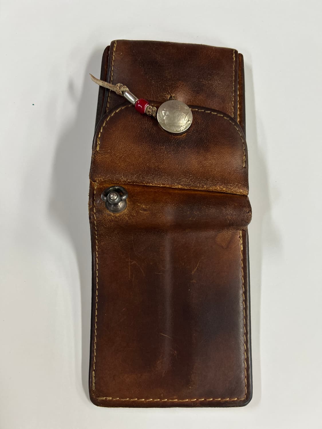 GOROS 고로스 새들레더 브라운 콘초 반지갑 상품이미지7