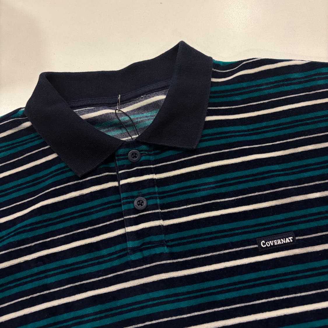 [M] 커버낫 COVERNAT 스트라이프 긴팔 폴로티 C669 상품이미지3