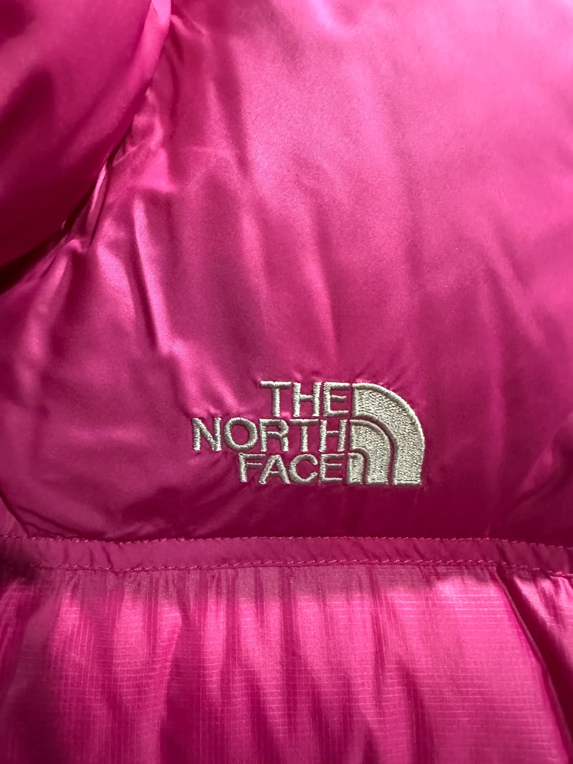 노스페이스700 핑크 눕시패딩 M 상품이미지6