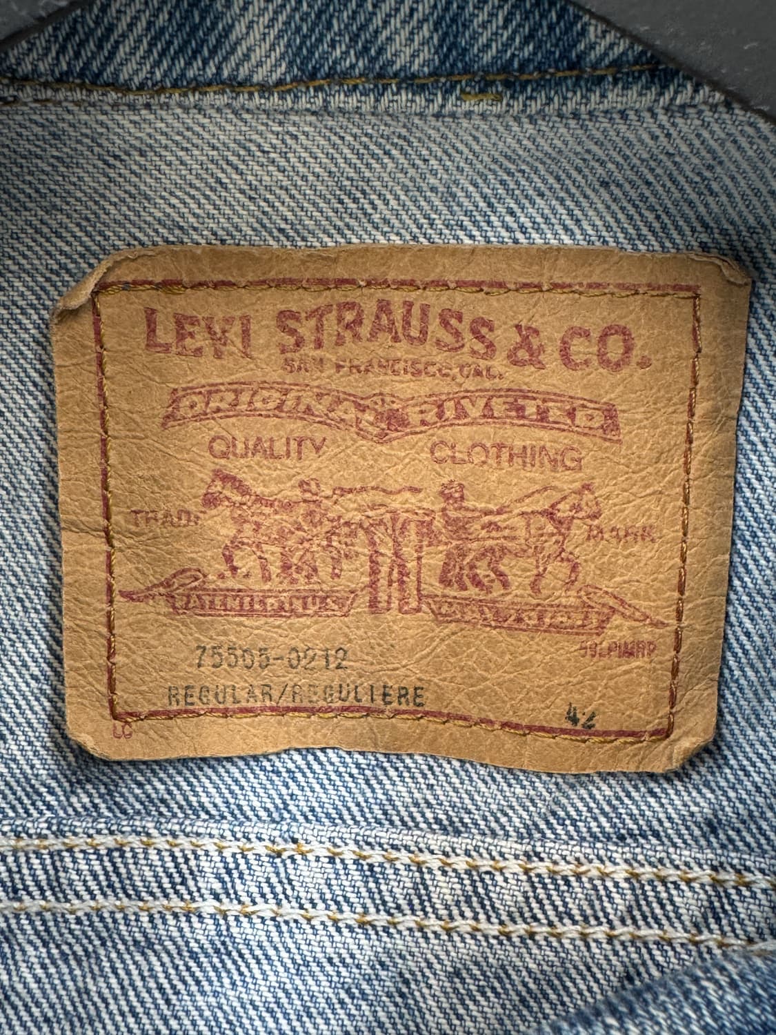 리바이스 75505 오렌지탭 데님 자켓 상품이미지5