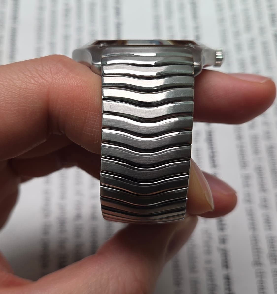 명품 에벨(EBEL) 클래식 웨이브 화이트로만 쿼츠 브레이슬릿 ver.  상품이미지6