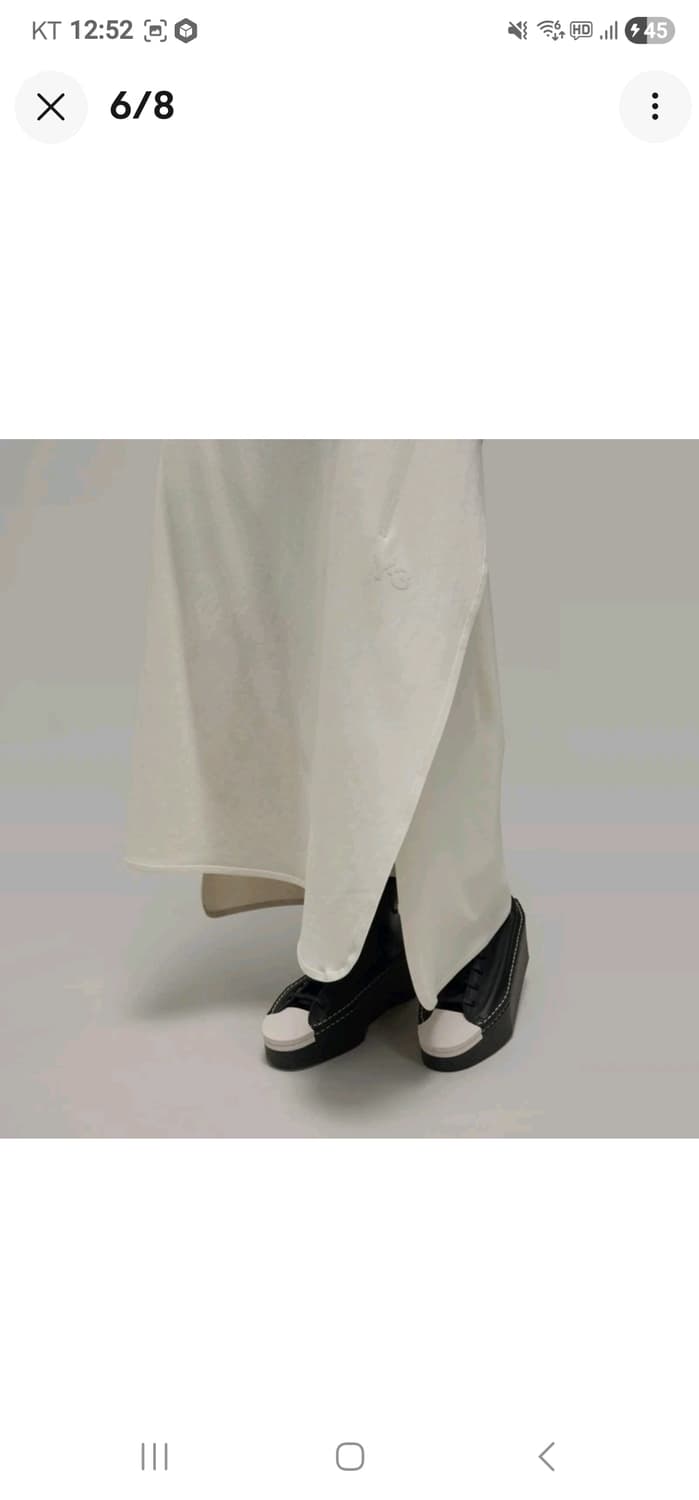 Y-3 트랙 미디 스커트 오프 화이트 요지 야마모토 상품이미지6