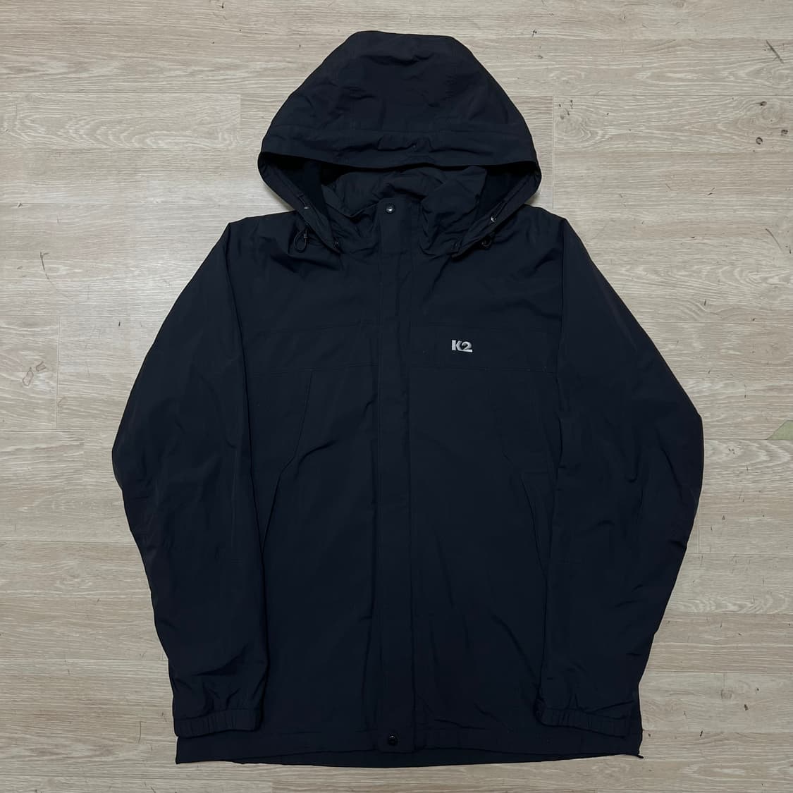 K2 로고 바람막이 후드자켓 [블랙] XL/105 상품이미지1