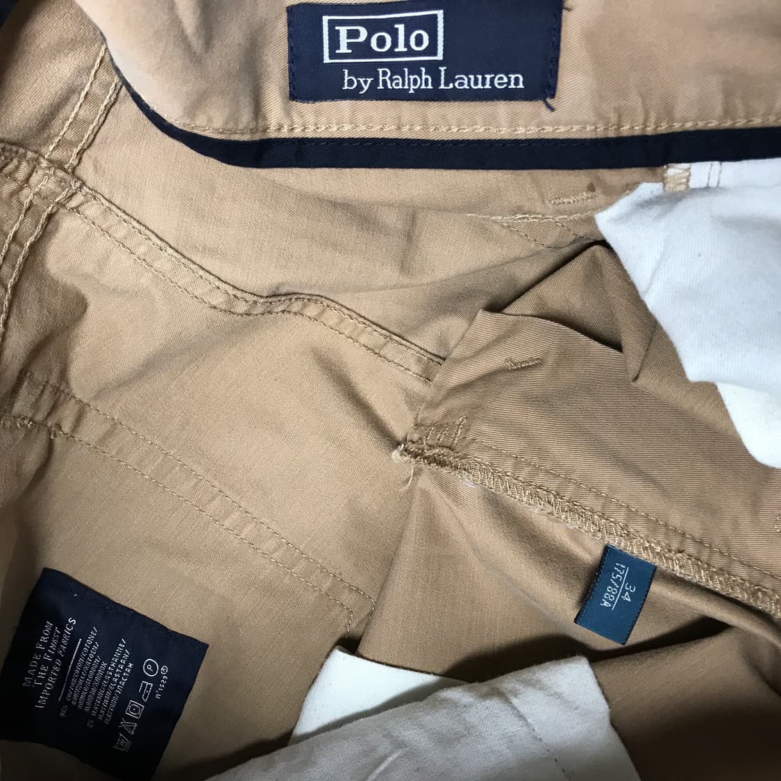 폴로 랄프로렌 코튼 팬츠 베이지 34 상품이미지7