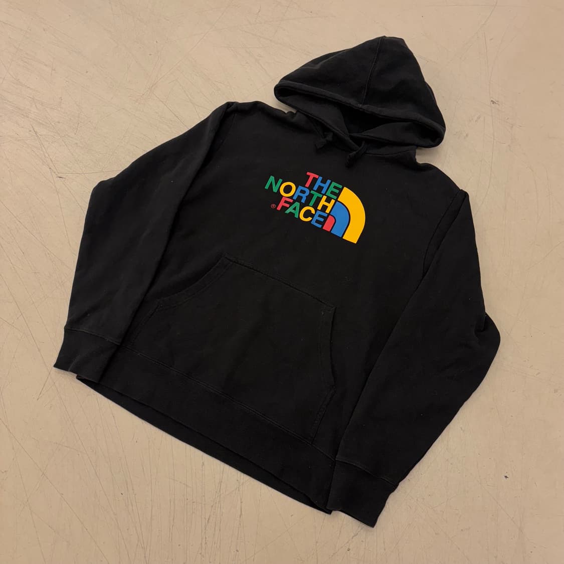 노스페이스 컬러 빅로고 후드티 상품이미지1