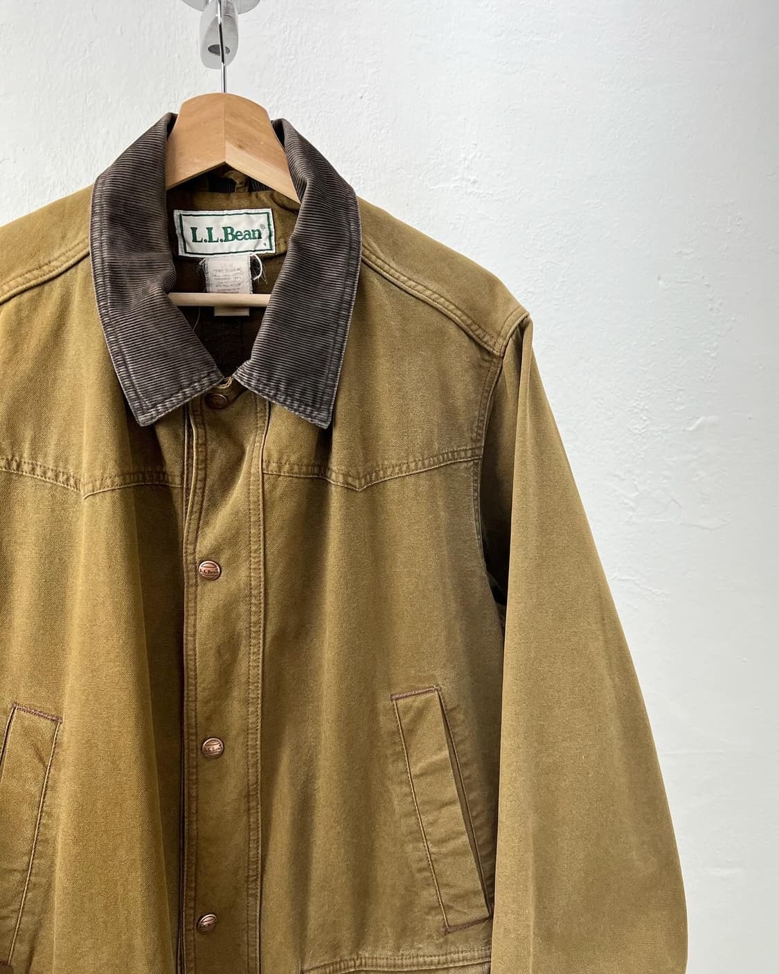 L.L bean 브라운 코듀로이 캔버스 초어 코트 상품이미지2