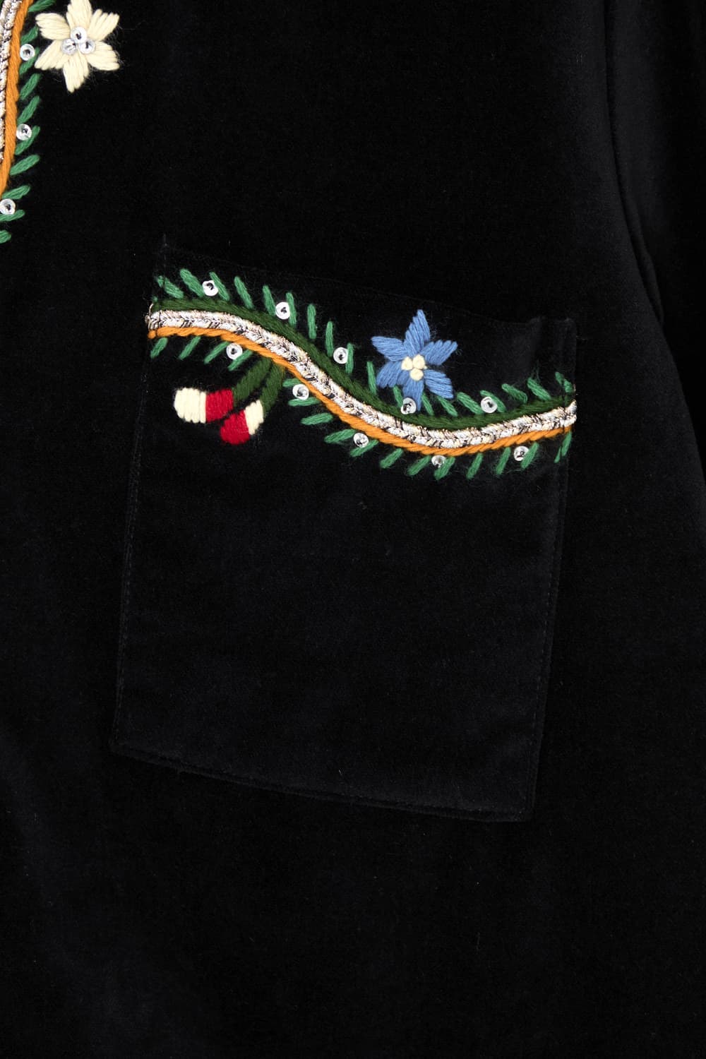 BODE ALPINEFLOWER JACKET (BLACK MULTI) 상품이미지4