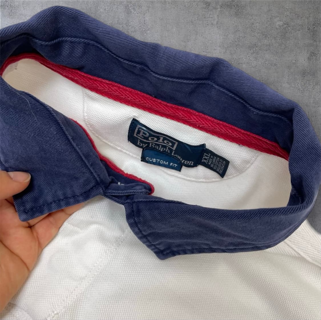 폴로 랄프로렌 화이트 빅포니 반팔 카라티 2XL 상품이미지8