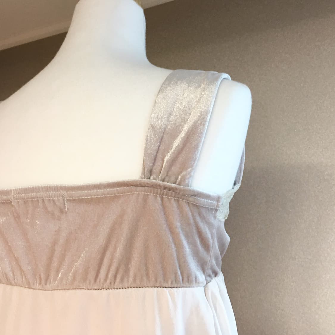 갸루 벨벳 레이스 원피스 상품이미지6