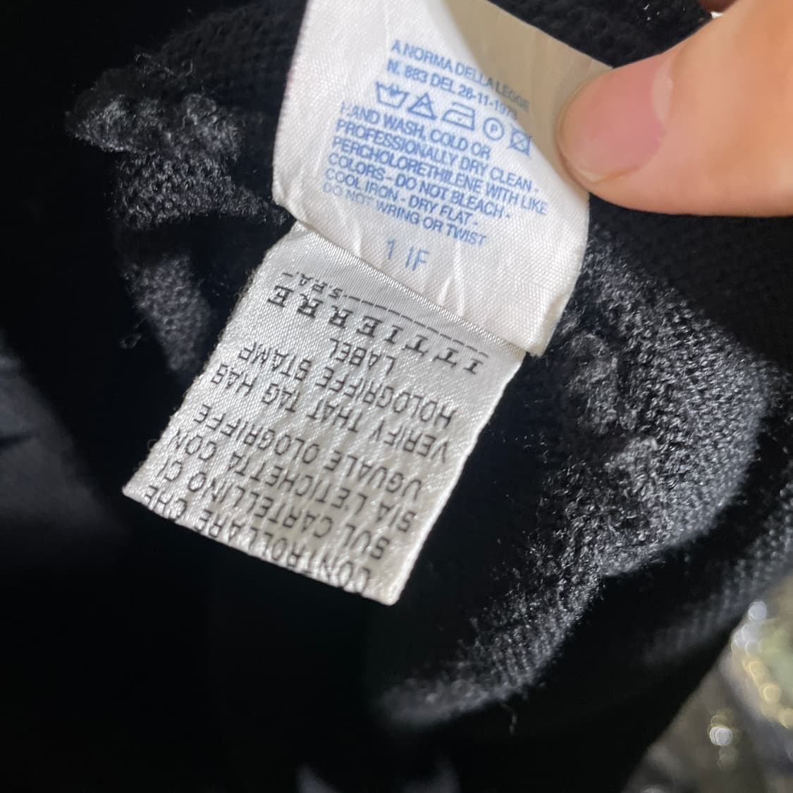 L-XL)베르사체 진스 꾸뛰르 로고 자수 니트 스웨터 상품이미지5