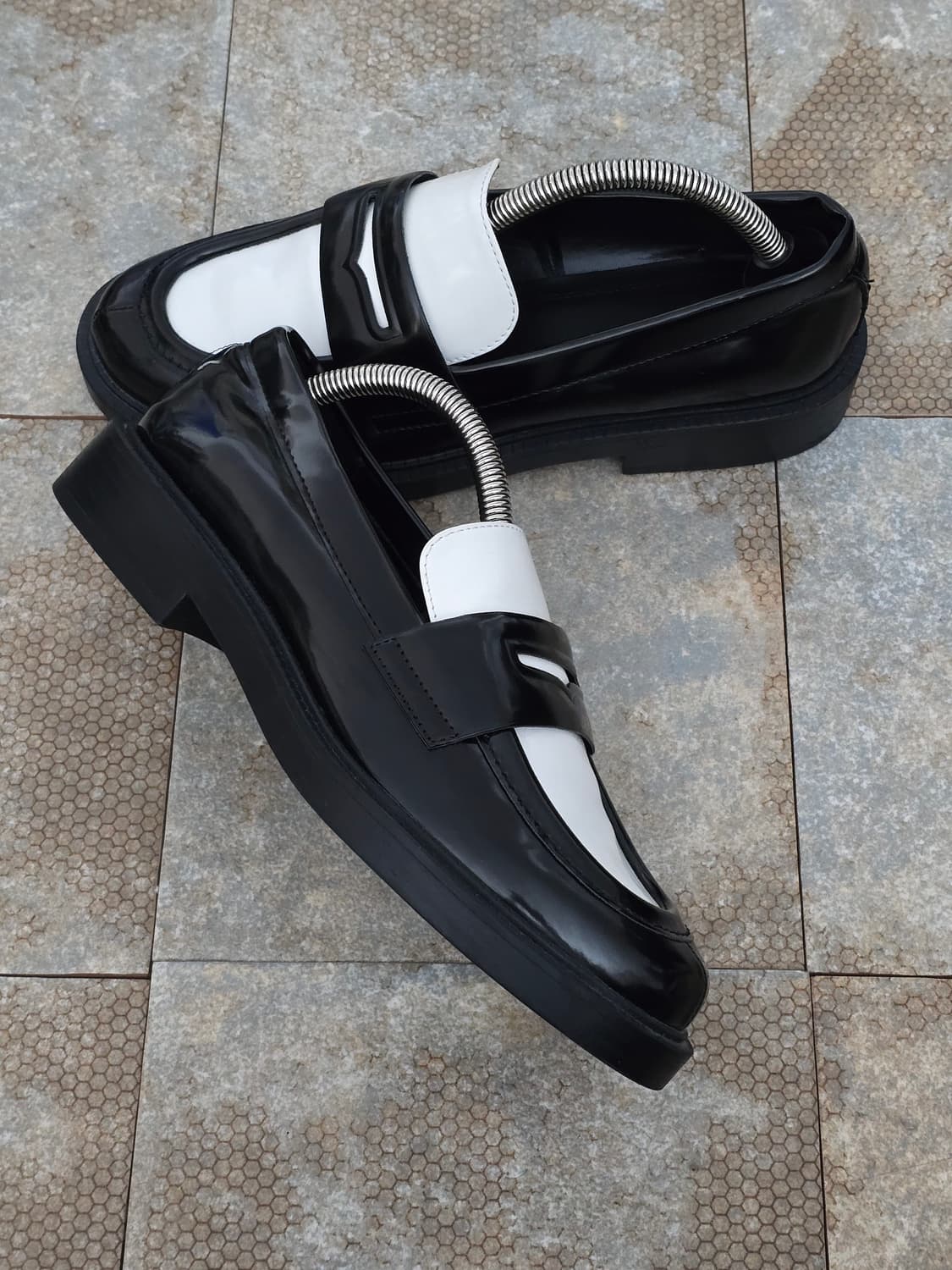 (245)자라 배색 페니 로퍼 구두 상품이미지6