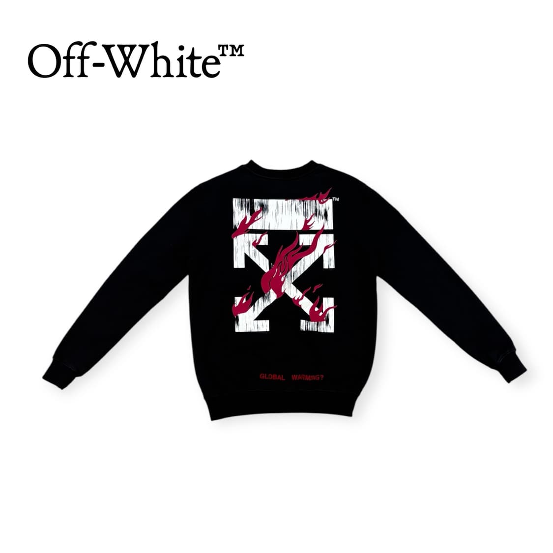 오프화이트 Global warming 맨투맨 상품이미지1