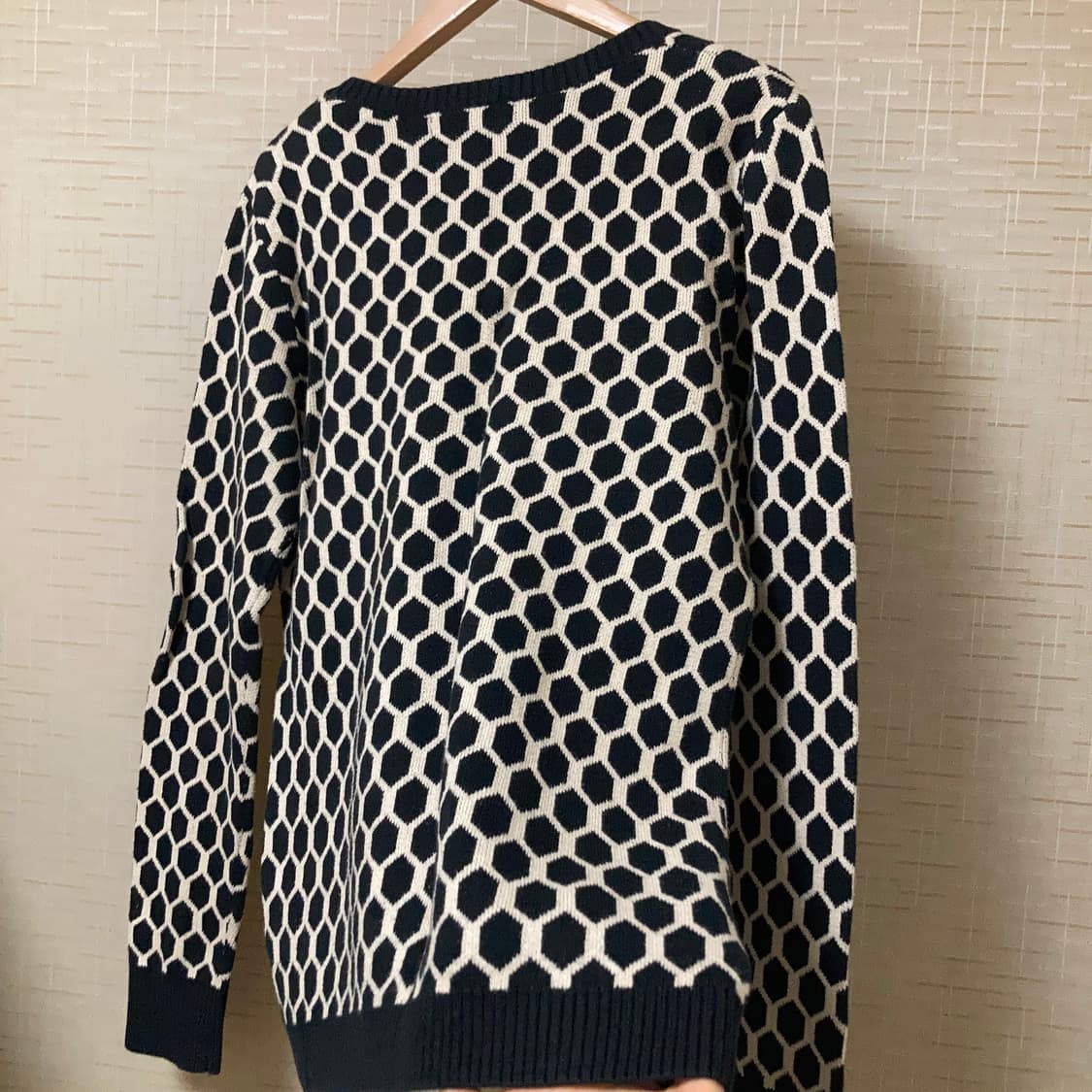 바나나 리퍼블릭 면+캐시미어 패턴 니트  상품이미지5