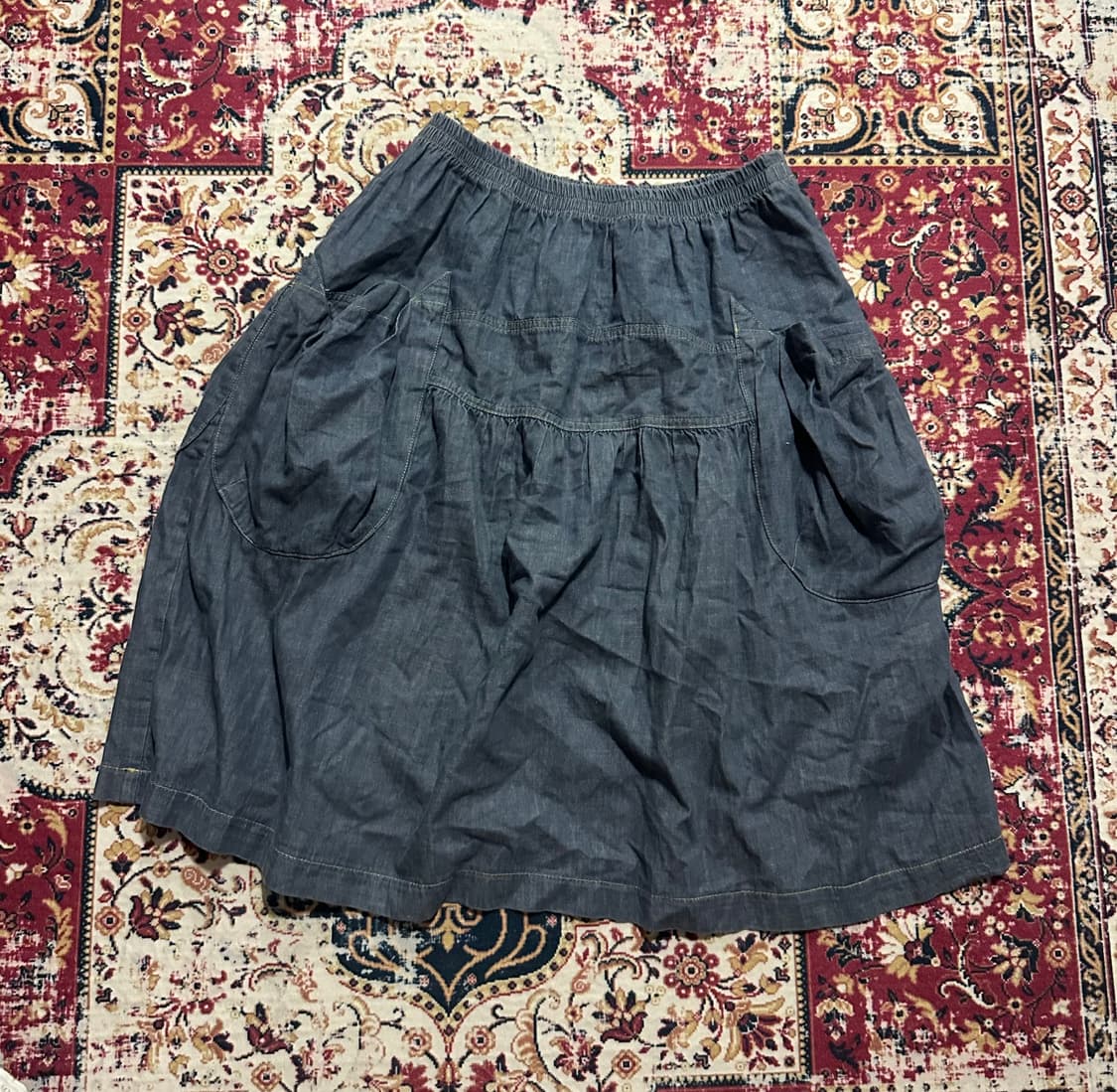 모리 페어리 버터플라이 후드집업 미디 스커트 코드  상품이미지7