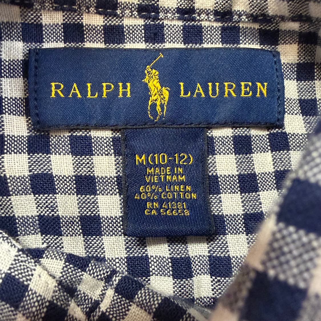 폴로 랄프로렌 깅엄 체크 셔츠 상품이미지2