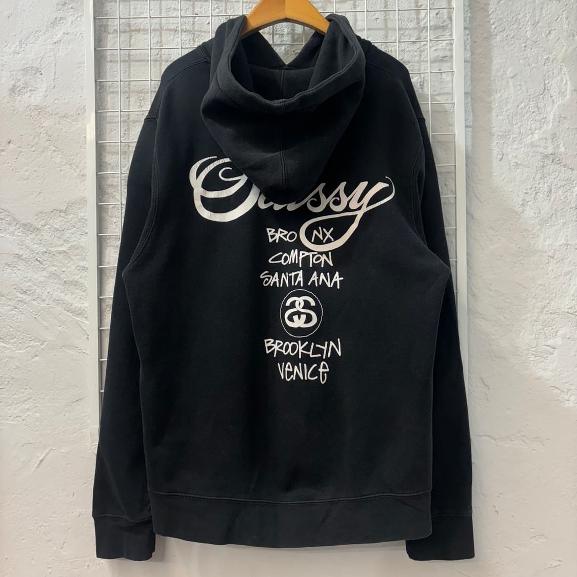 스투시 월드투어 블랙 후드티 M 상품이미지1