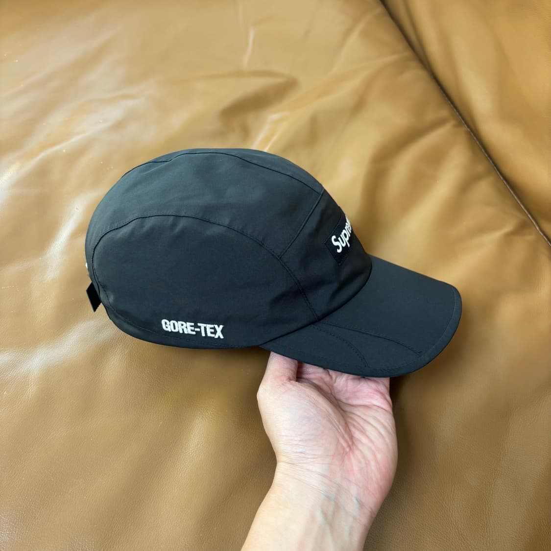 Supreme 슈프림 22ss 팩라이트 고어텍스 블랙 캠프캡 모자 상품이미지4