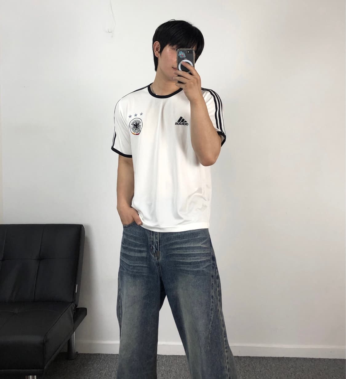 아디다스 정품 독일 홈 링거티 반팔 져지 유니폼 상품이미지2