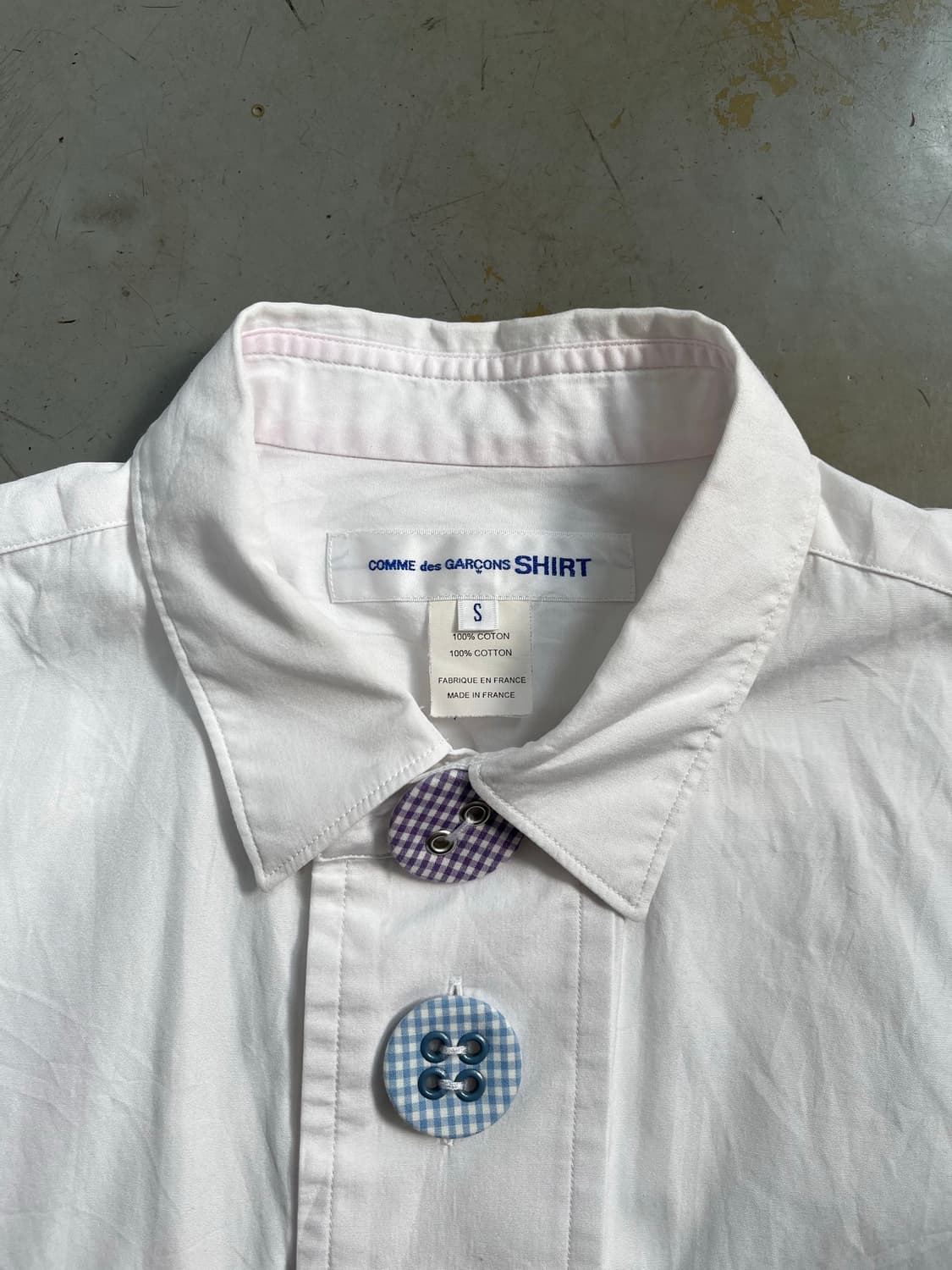 19SS Comme des garcons big button shirt 상품이미지5