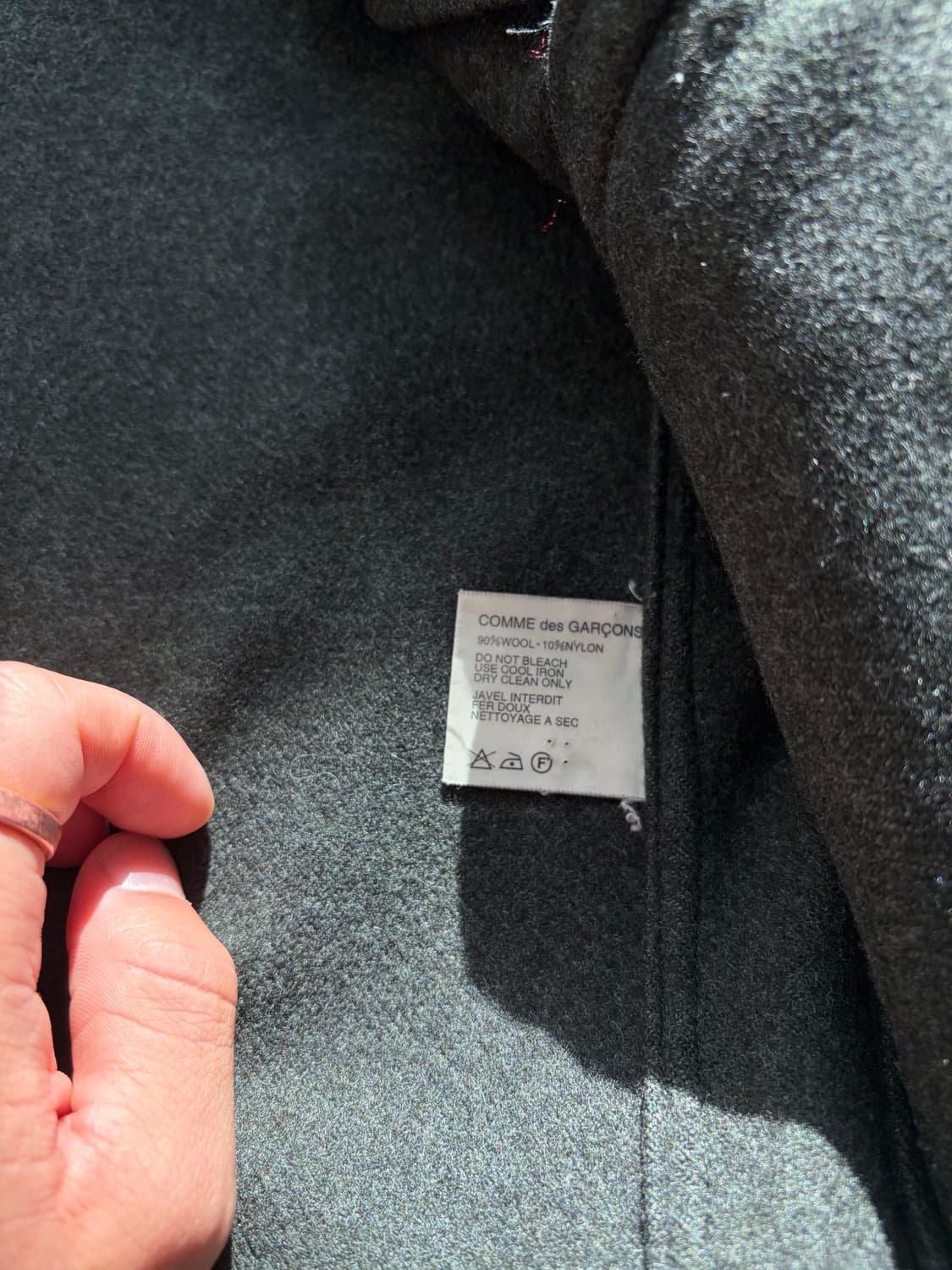 Wool single coat Made in France 상품이미지5