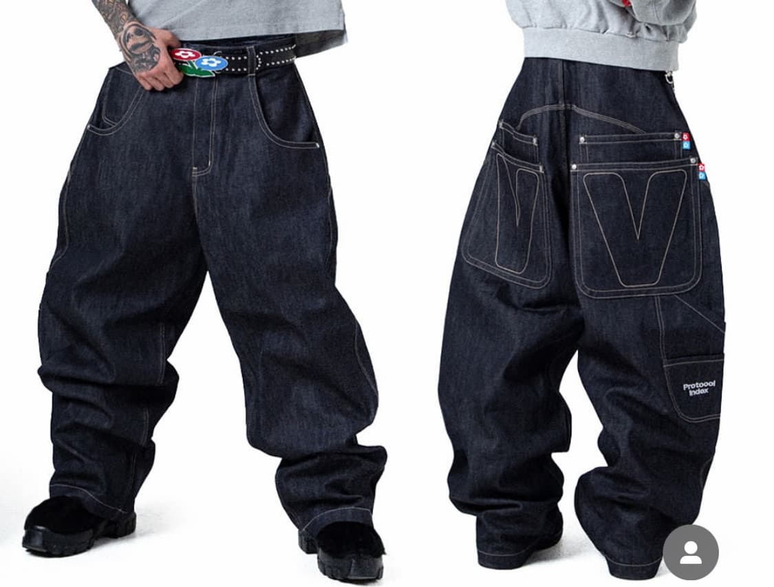 Protocol index retro baggy denim pants 상품이미지2