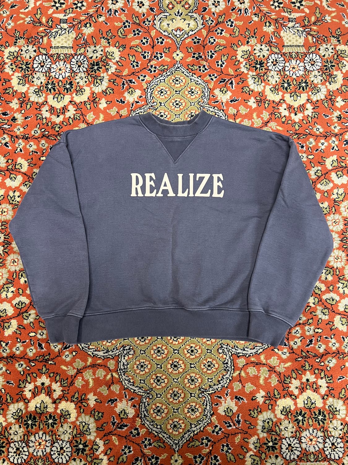 [M] ORR 리얼라이즈 크롭 맨투맨 상품이미지1