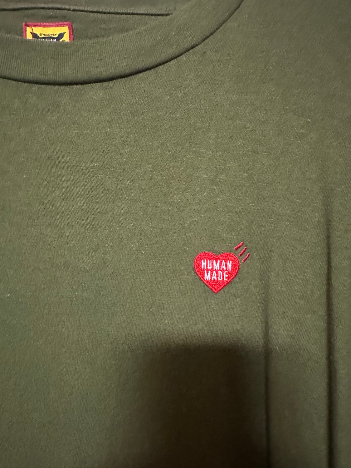 XL) 휴먼 메이드 그래픽 롱슬리브 티셔츠 #1 올리브 드랩 상품이미지2