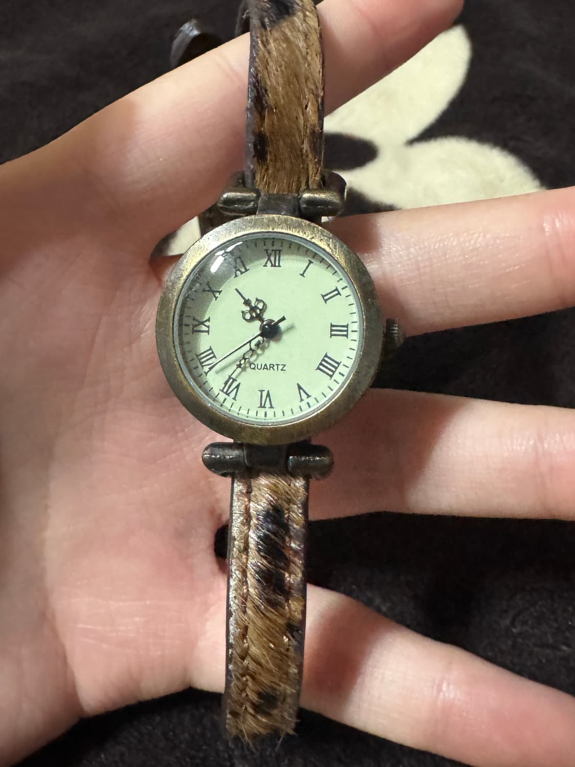 갸루스타일 빈티지 스타일 쿼츠 가죽 시계 상품이미지2