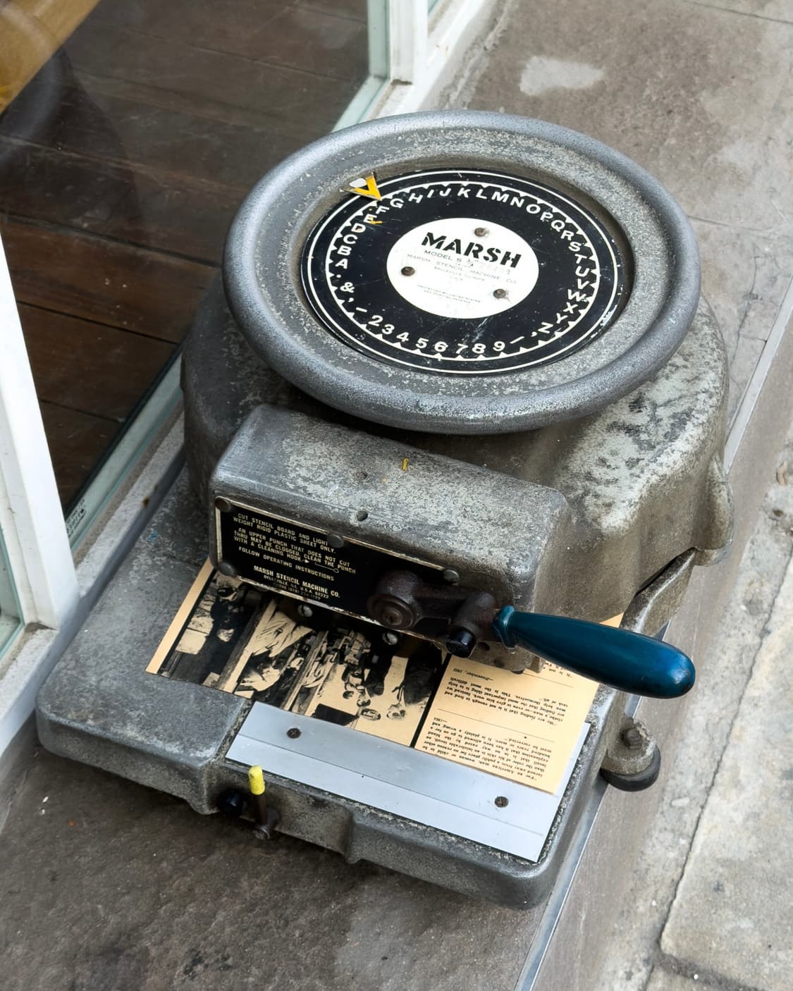 빈티지 소품 USA Marsch 스텐실 머신 상품이미지3